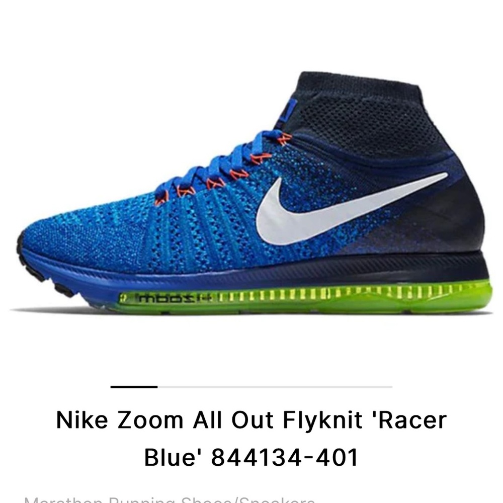 Nike Zoom All Out Flyknit 'Racer Ladies Size 9